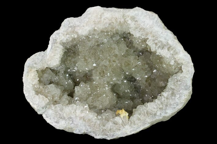 Keokuk Quartz Geode with Dolomite Crystals (Half) - Illinois #144763